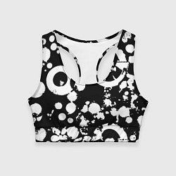 Женский спортивный топ Модная чб абстракция - нейроарт