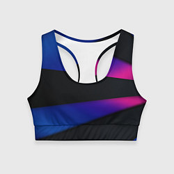 Топик спортивный женский Multicoloured, цвет: 3D-принт