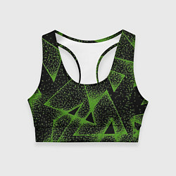 Топик спортивный женский Triangles with dots, цвет: 3D-принт