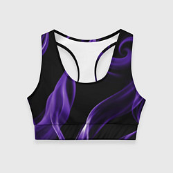 Женский спортивный топ Purple abstraction