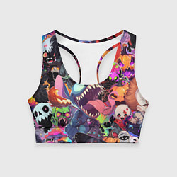 Женский спортивный топ Страшилки