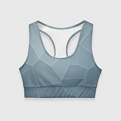 Женский спортивный топ Текстура из неровных плит