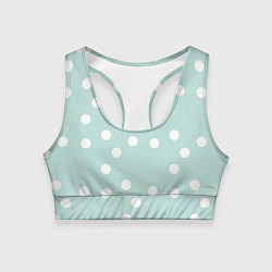 Топик спортивный женский Снежная морская пена, цвет: 3D-принт