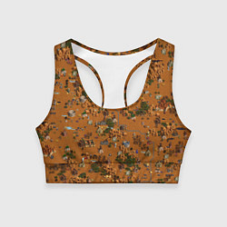 Топик спортивный женский Земли Фабрики - Герои 3, цвет: 3D-принт