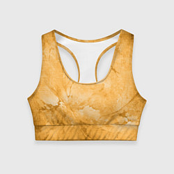 Женский спортивный топ Абстракция - bright yellow