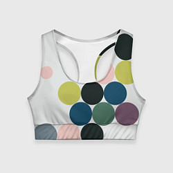 Женский спортивный топ Кластер чил - абстракция