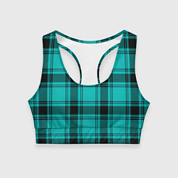 Женский спортивный топ Checkered blue