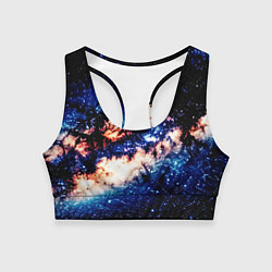 Топик спортивный женский Бесконечный космос и туманность, цвет: 3D-принт