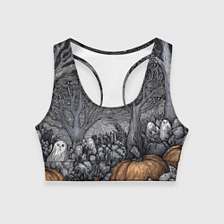 Женский спортивный топ Осенние шалости духов