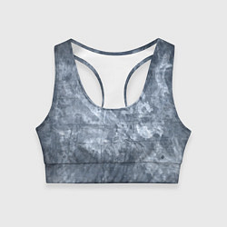 Женский спортивный топ Абстракция - gray-blue