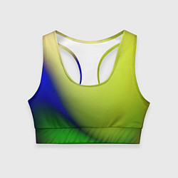 Топик спортивный женский The color is multicolored, цвет: 3D-принт