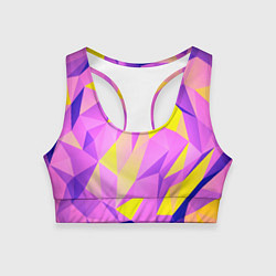 Топик спортивный женский Texture, цвет: 3D-принт