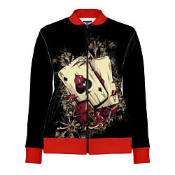 Олимпийка женская Карты дьявола, цвет: 3D-красный