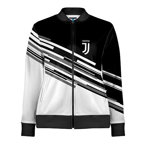 Женская олимпийка FC Juventus: B&W Line / 3D-Черный – фото 1