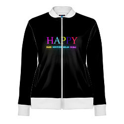 Олимпийка женская HAPPY, цвет: 3D-белый