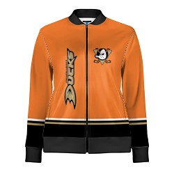 Олимпийка женская Anaheim Ducks, цвет: 3D-черный