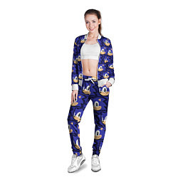 Олимпийка женская Sonic pattern, цвет: 3D-белый — фото 2