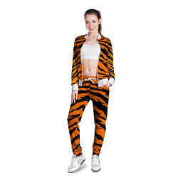 Олимпийка женская Шкура тигра, цвет: 3D-белый — фото 2