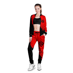 Олимпийка женская ГЕНШИН ИМПАКТ - ГЕО - Краски, цвет: 3D-черный — фото 2