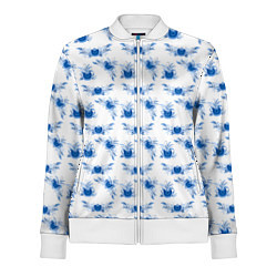 Женская олимпийка Blue floral pattern