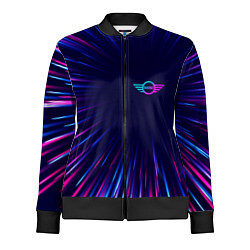 Олимпийка женская Mini neon speed lines, цвет: 3D-черный
