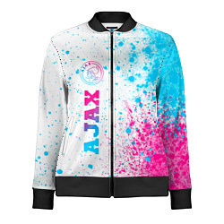 Олимпийка женская Ajax neon gradient style: по-вертикали, цвет: 3D-черный