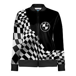 Олимпийка женская BMW racing flag, цвет: 3D-черный