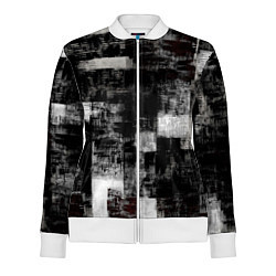 Олимпийка женская Абстракт серого и белого, цвет: 3D-белый