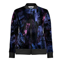 Олимпийка женская Неоновые пятна краской, цвет: 3D-черный