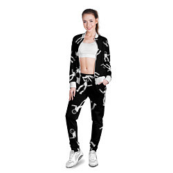 Олимпийка женская День космонавтики, цвет: 3D-белый — фото 2