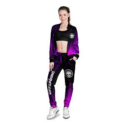Олимпийка женская The Offspring violet plasma, цвет: 3D-черный — фото 2