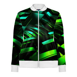 Женская олимпийка Dark green abstract