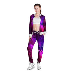 Олимпийка женская Бескрайнее космическое пространство - галактика, цвет: 3D-белый — фото 2