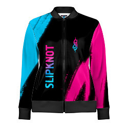 Олимпийка женская Slipknot - neon gradient вертикально, цвет: 3D-черный