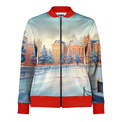 Женская олимпийка Новогодняя городская площадь