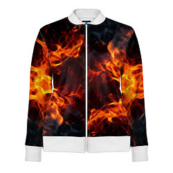 Олимпийка женская Fire black style, цвет: 3D-белый