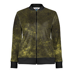 Олимпийка женская Абстракция - khaki background, цвет: 3D-черный