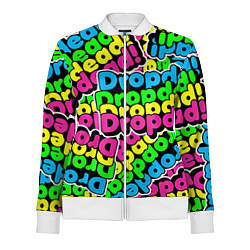 Олимпийка женская Drop Dead: Acid Pattern, цвет: 3D-белый