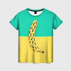 Футболка женская Банан 5, цвет: 3D-принт