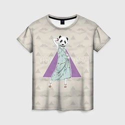 Футболка женская Panda Girl: yes yes?, цвет: 3D-принт