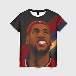 Футболка женская LeBron Smile, цвет: 3D-принт