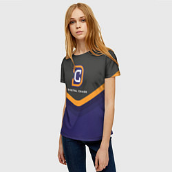 Футболка женская Digital Chaos Uniform, цвет: 3D-принт — фото 2