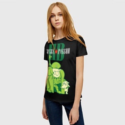 Футболка женская Служу России - пограничные войска, цвет: 3D-принт — фото 2