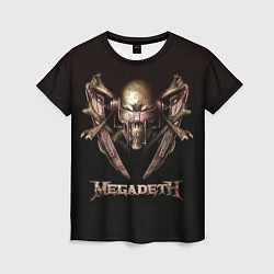 Футболка женская Megadeth, цвет: 3D-принт