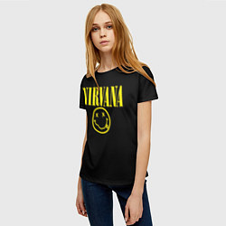Футболка женская Nirvana Rock, цвет: 3D-принт — фото 2