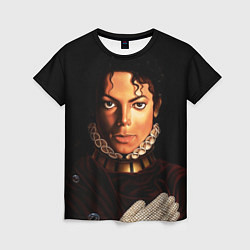 Футболка женская Король Майкл Джексон, цвет: 3D-принт