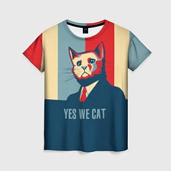 Футболка женская Yes we CAT, цвет: 3D-принт