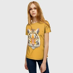 Футболка женская Геометрический тигр, цвет: 3D-принт — фото 2