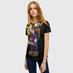 Футболка женская Messi Star, цвет: 3D-принт — фото 2