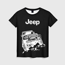 Футболка женская Jeep, цвет: 3D-принт